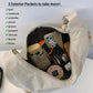 Přímý prodej od návrháře👜Dámská módní taška typu hobo z nylonové tkaniny v jednobarevném provedení