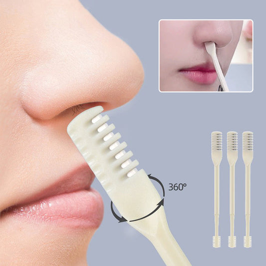 Ruční otočné zařízení pro čištění a zastřihování chloupků v nose