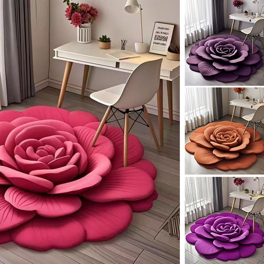 🌸 MATA PODŁOGOWA Floral Plush + Ziemia Okrzemkowa | Super chłonna