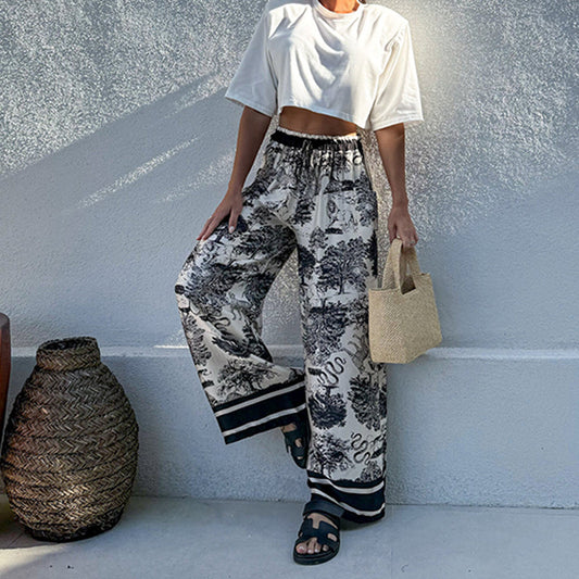 💖Letnie spodnie damskie Boho Palazzo