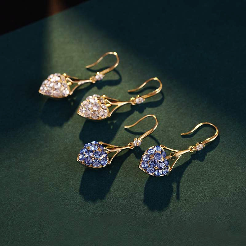 New Full Diamond Heart Earrings-6