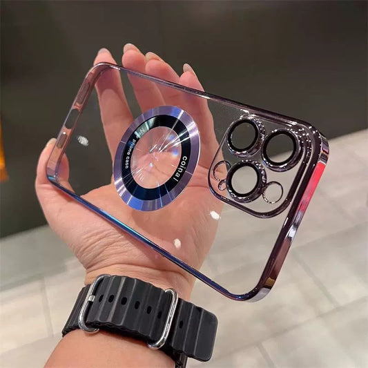 🌈Funda magnética transparente para iPhone.